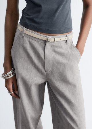 & Other Stories WIDE-LEG WOOL TROUSERS