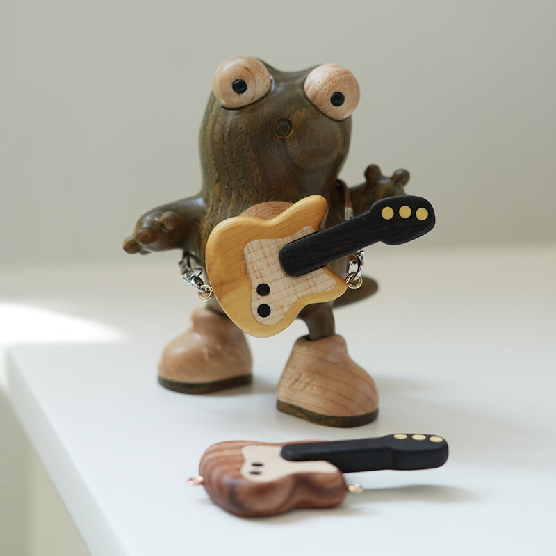 Small guitar refrigerator magnet