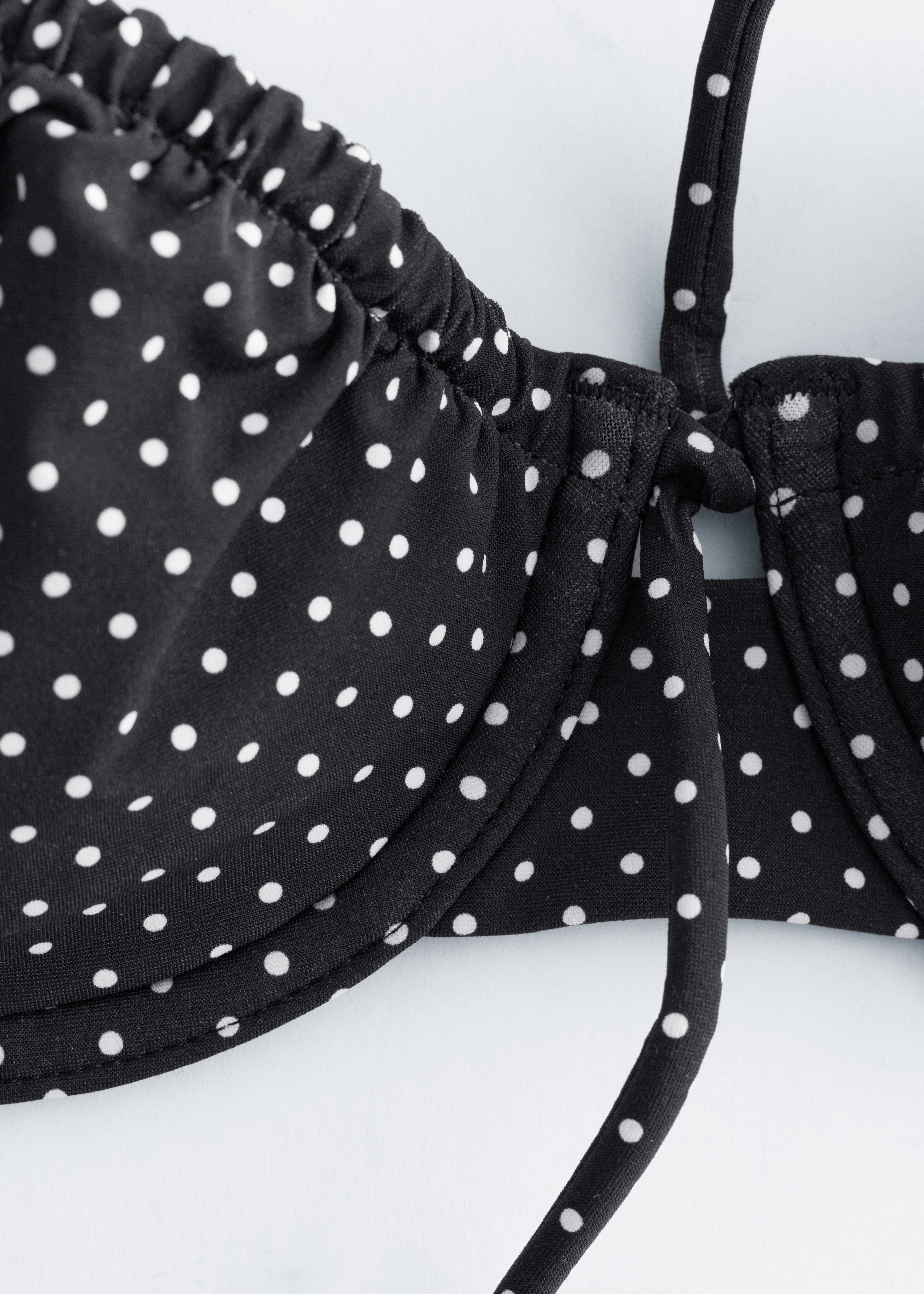 & Other Stories BOW-DETAIL UNDERWIRE BIKINI TOP
