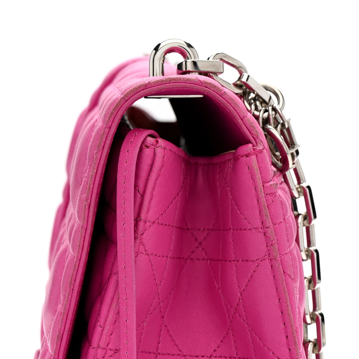 Lambskin Cannage Large Miss Dior Flap Sorbet - Top Club