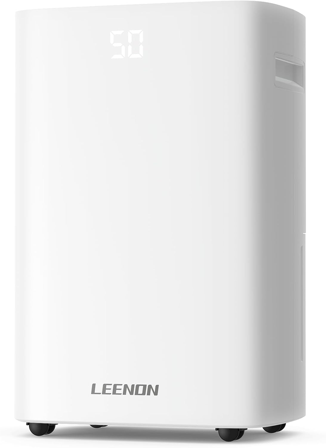 LEENON Deumidificatore 25L/24H, Deumidificatores Casa con Modalità dryer, Timer, Doppio drenaggio, Compressore, 125 m³/50 m², Deumidificatore Portatile per Bagno, Camera da Letto, Cantina