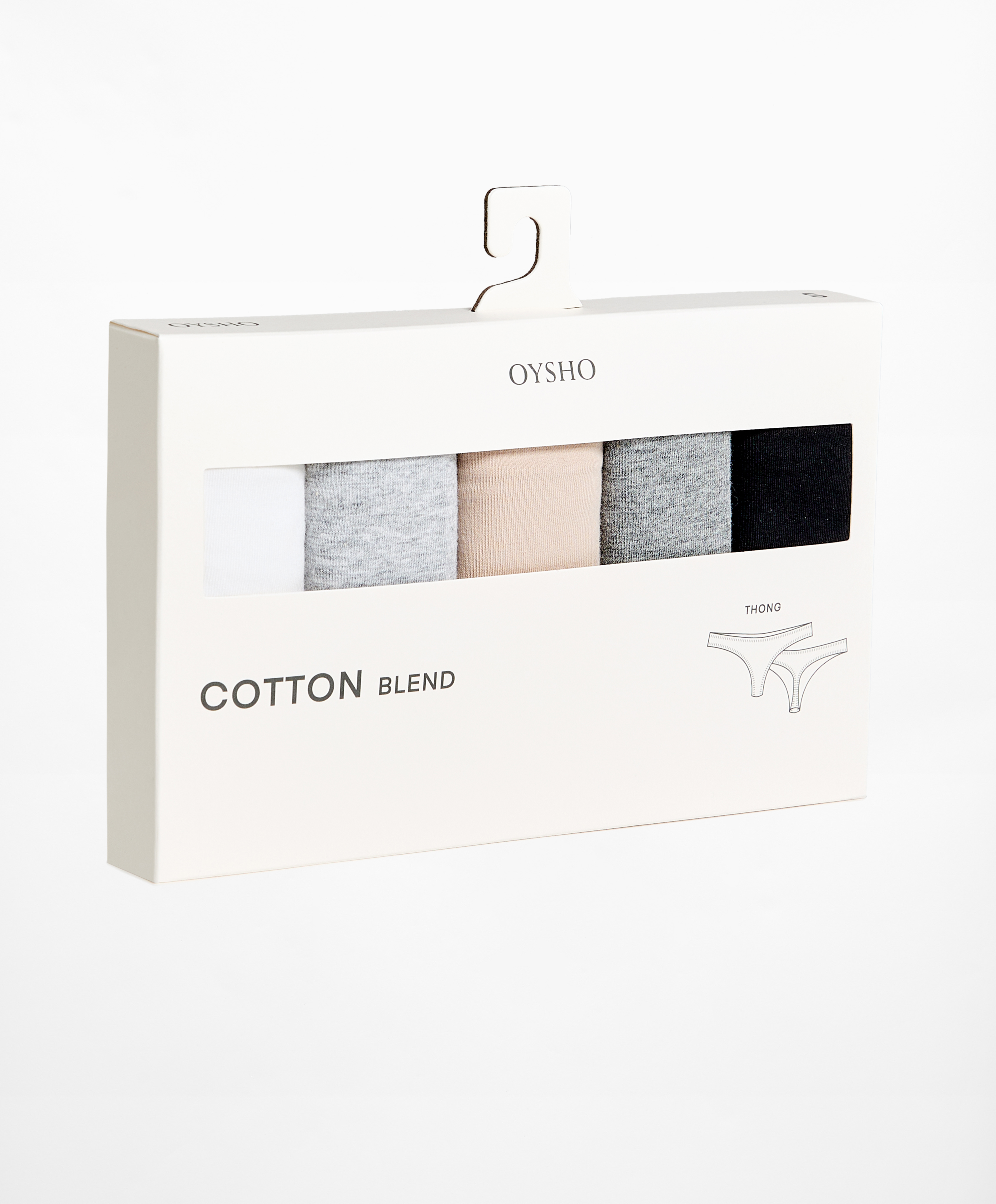 OYSHO 5 cotton blend thongs