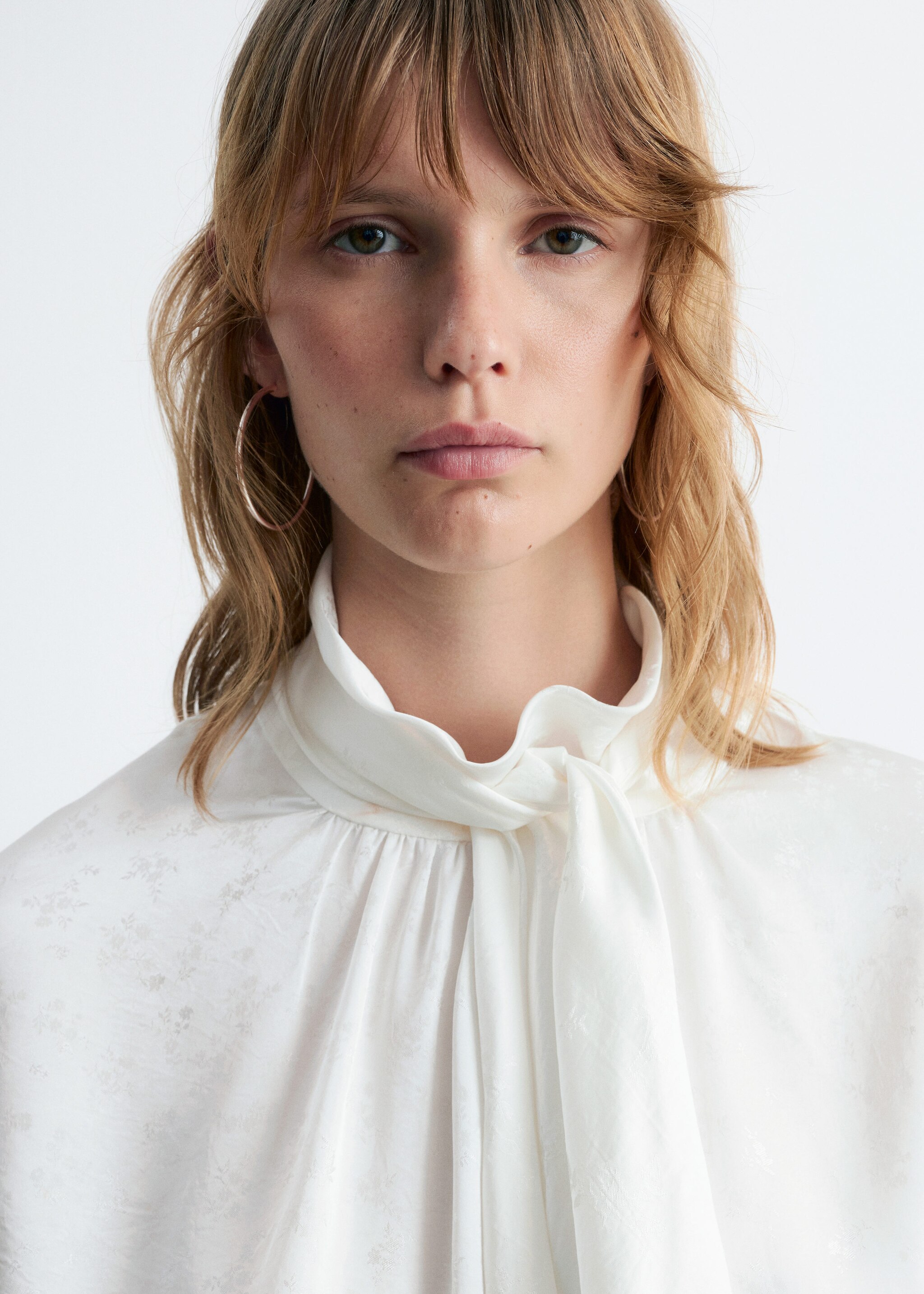 & Other Stories BOW-COLLAR BLOUSE