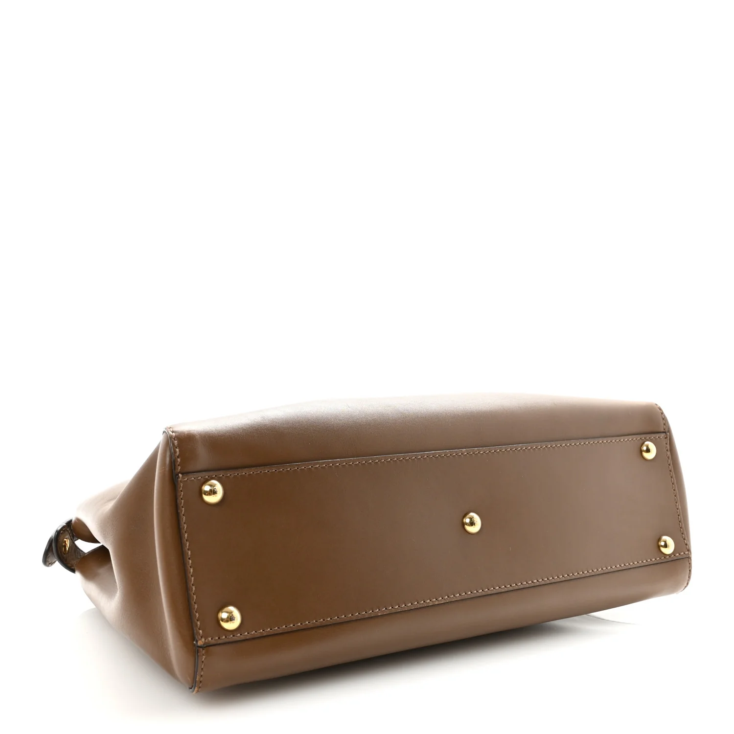 Vitello Morgan Fabric Jacquard Pequin Medium Peekaboo Iconic Satchel Foresta Tobacco Black - Top Club
