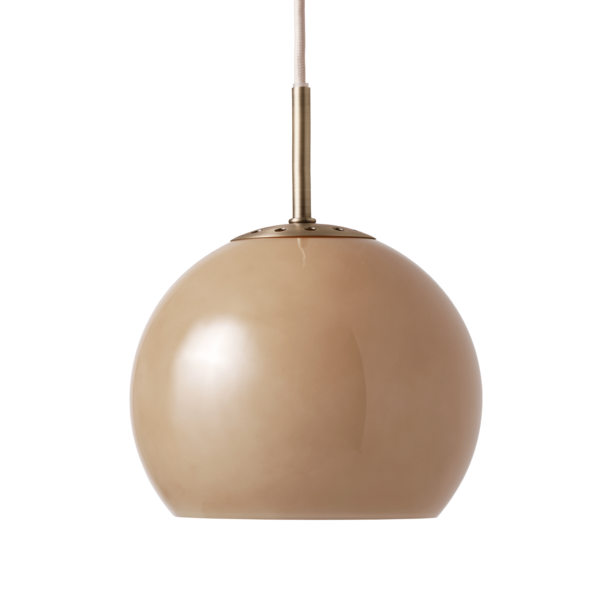 Hanglamp Ball Glass Ø18 cm cappuccino