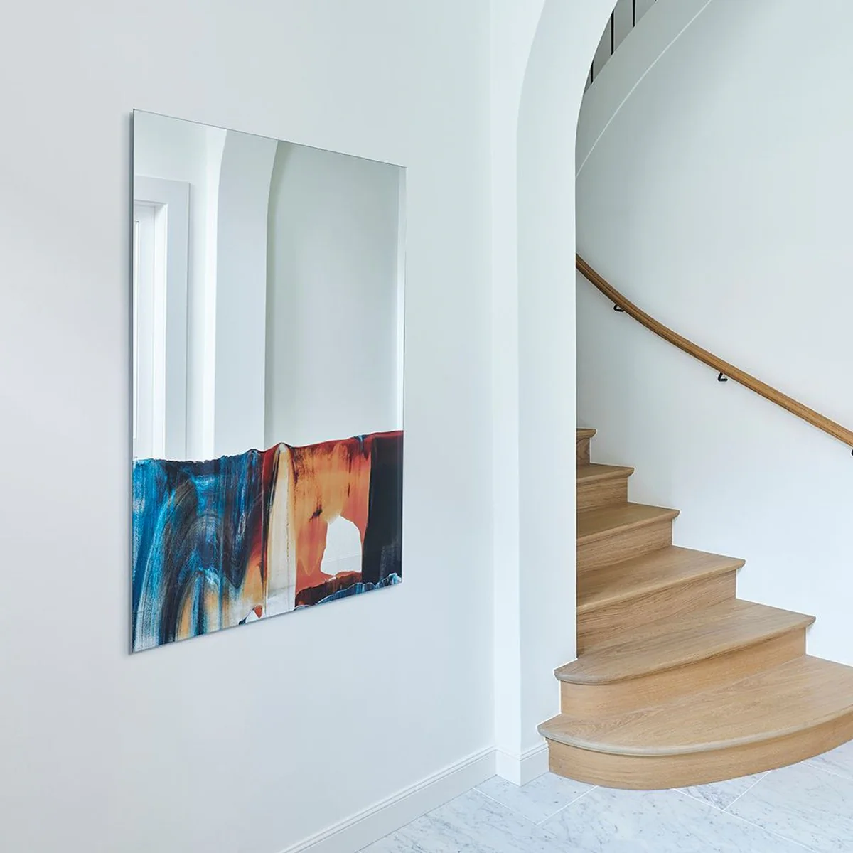 Luxury wall mirror multicolored 80 x 2.5 x H. 120 cm - Rectangular living room mirror - Bedroom mirror - Bathroom mirror - Cloakroom mirror - Luxury collection