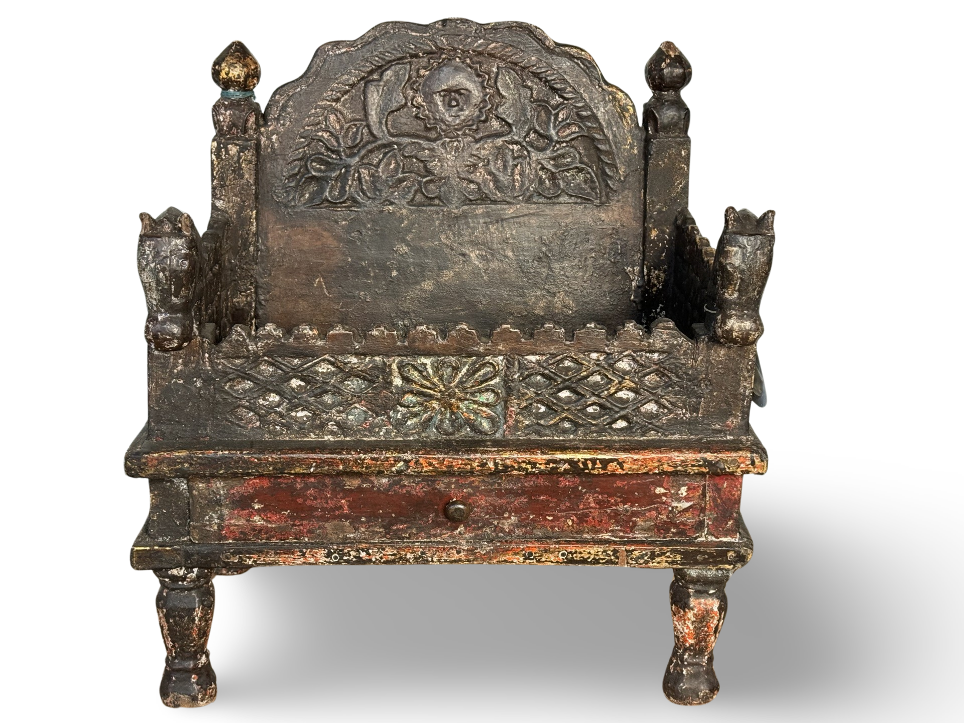 Tempeltafel Singhasan oude uniek