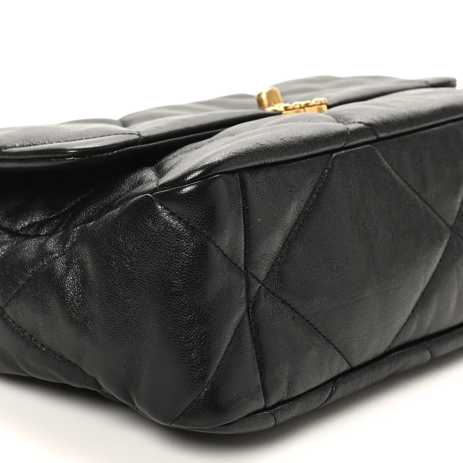 Lambskin Quilted Large Chanel 19 Flap Black - Top Club