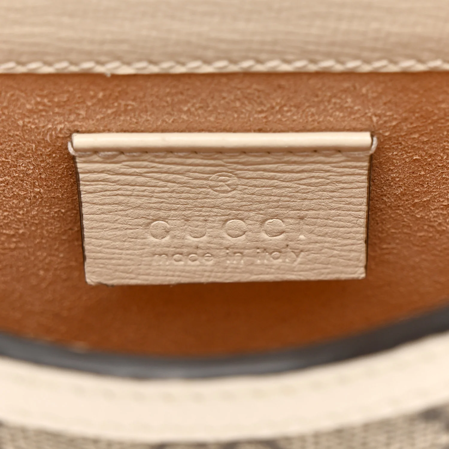 GG Supreme Monogram Azalea Calfskin Mini Horsebit 1955 Crossbody Bag Beige Ebony Mystic White - Top Club