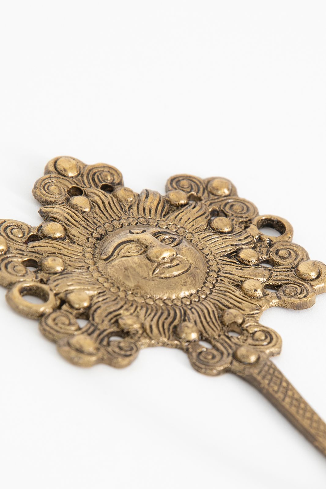 Messing wandhaak sunflower