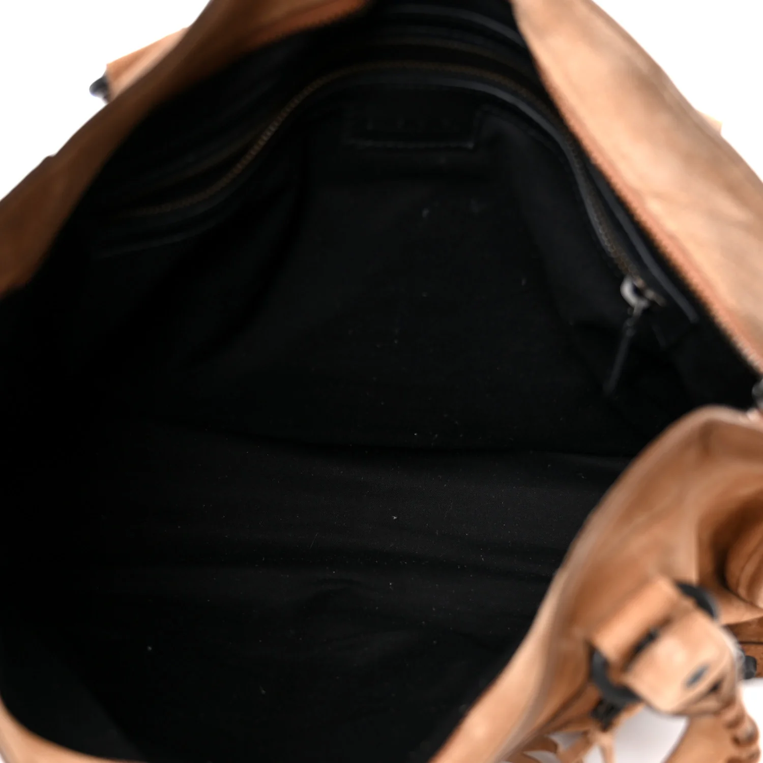 Waxed Suede Calfskin Classic Hardware Medium Le City Camel - Top Club