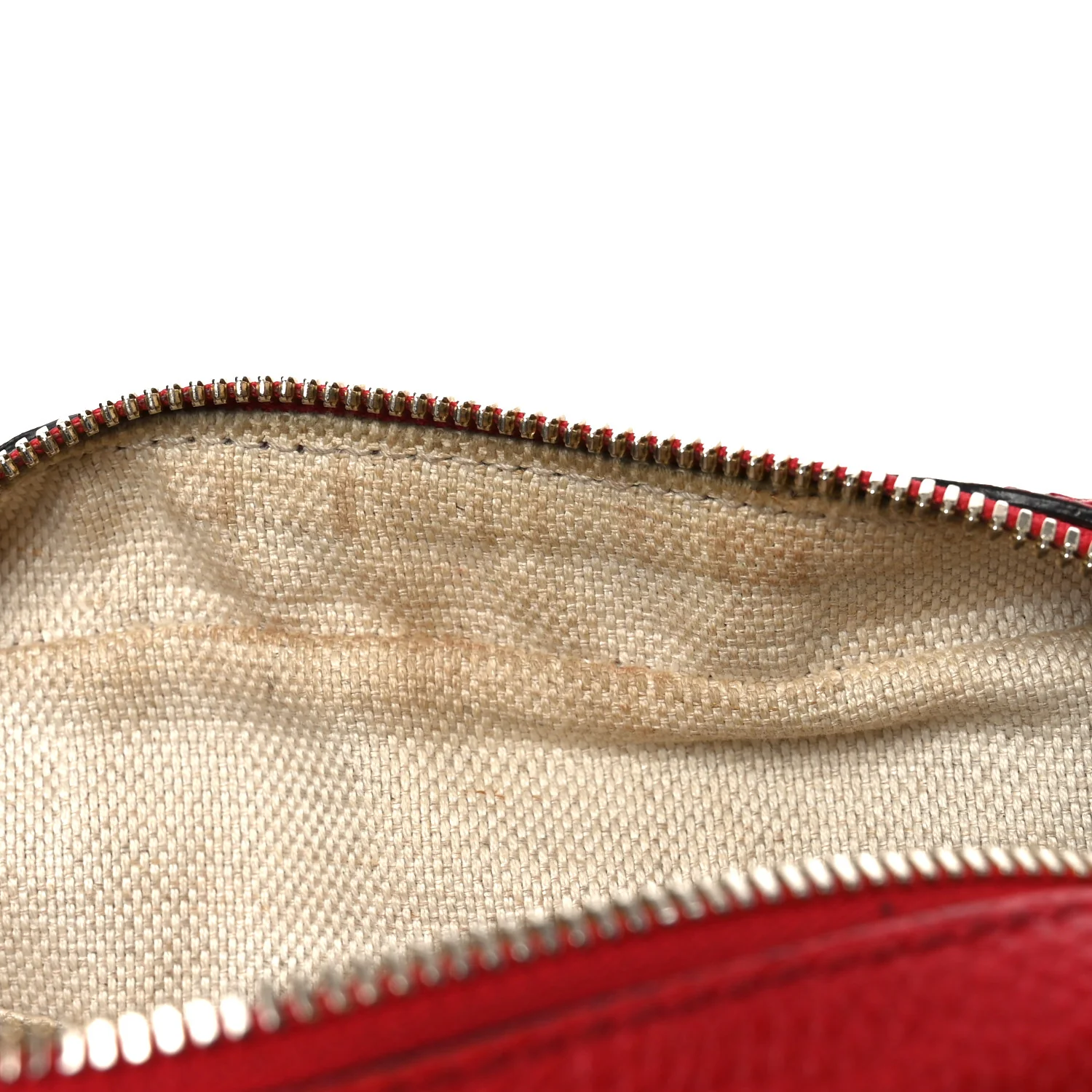 Pebbled Calfskin Small Soho Disco Bag Vibrant Red - Top Club