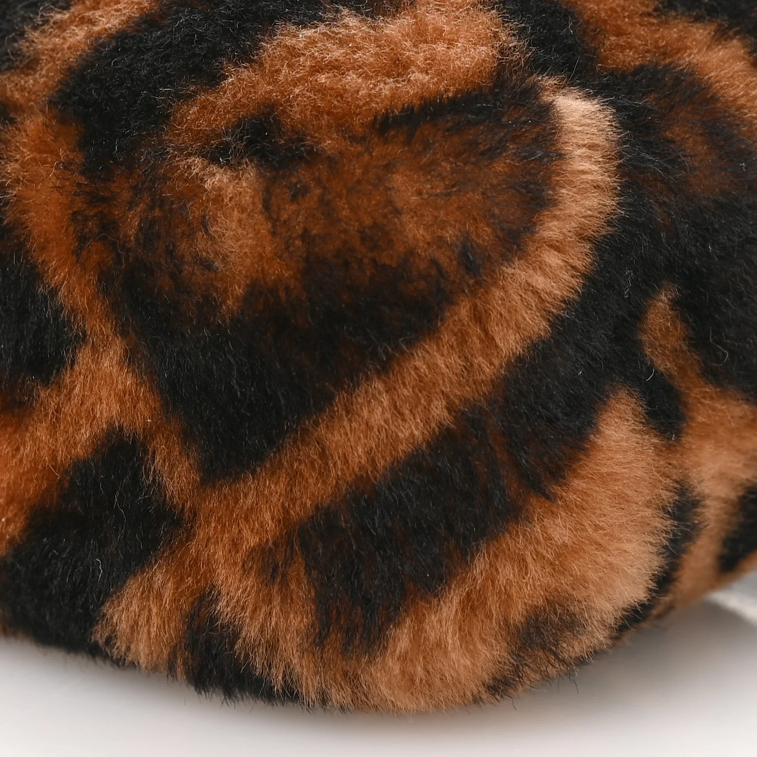 Shearling Vitello Dolce Macro FF 1974 Mini Tobacco Black - Top Club