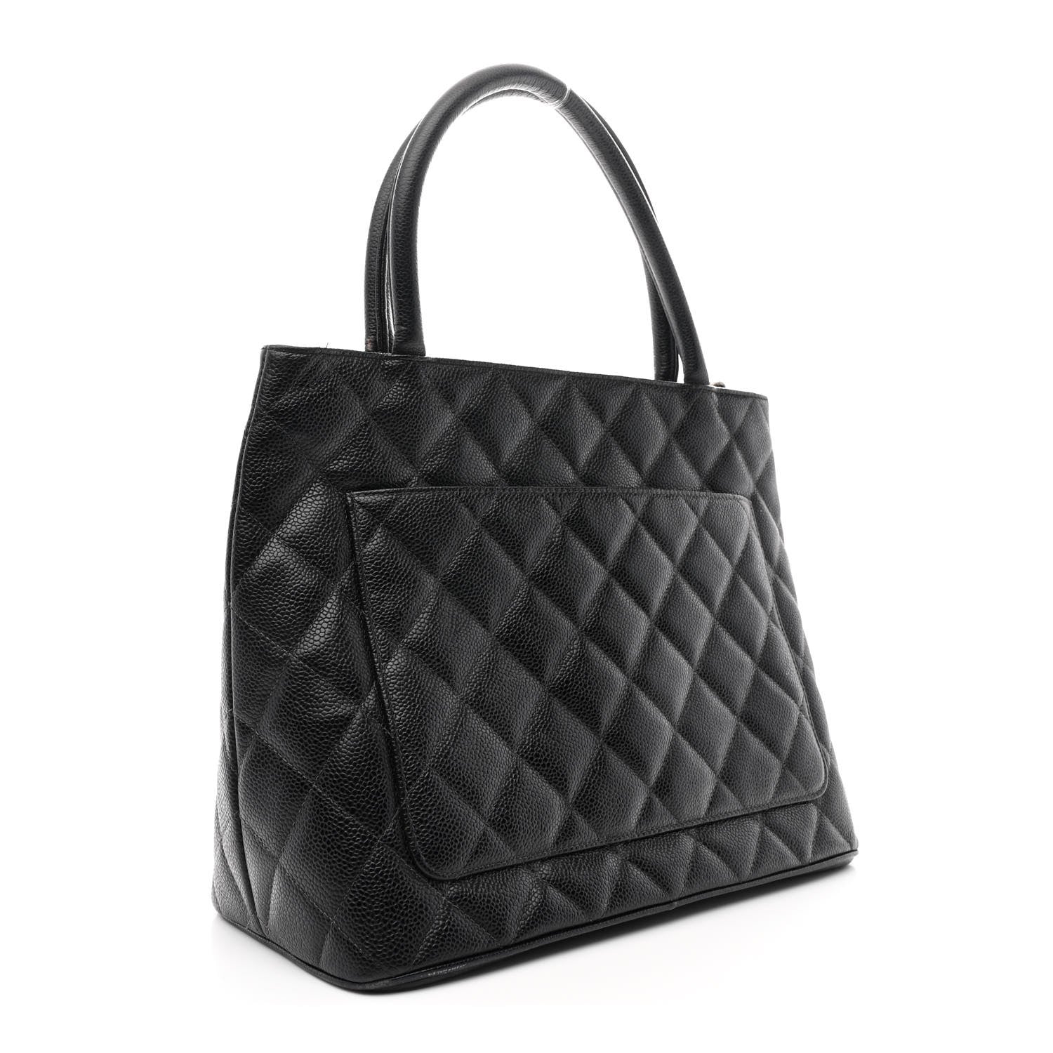 Caviar Quilted Medallion Tote Black - Top Club