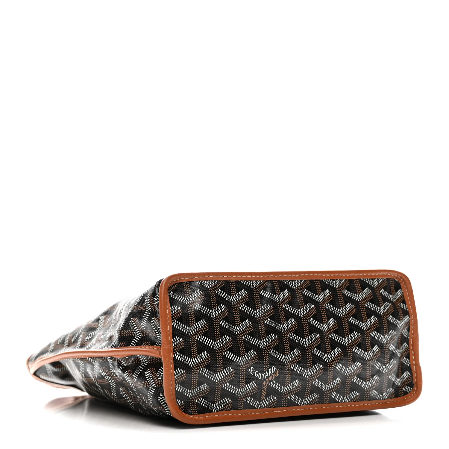 Goyardine Reversible Mini Anjou Black Gold - Top Club