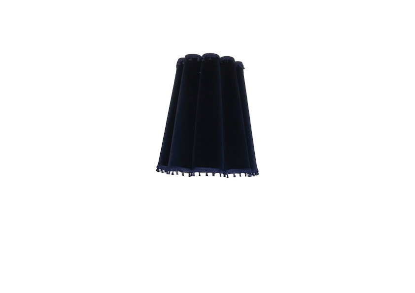 lampenkap  large fluweel donkerblauw