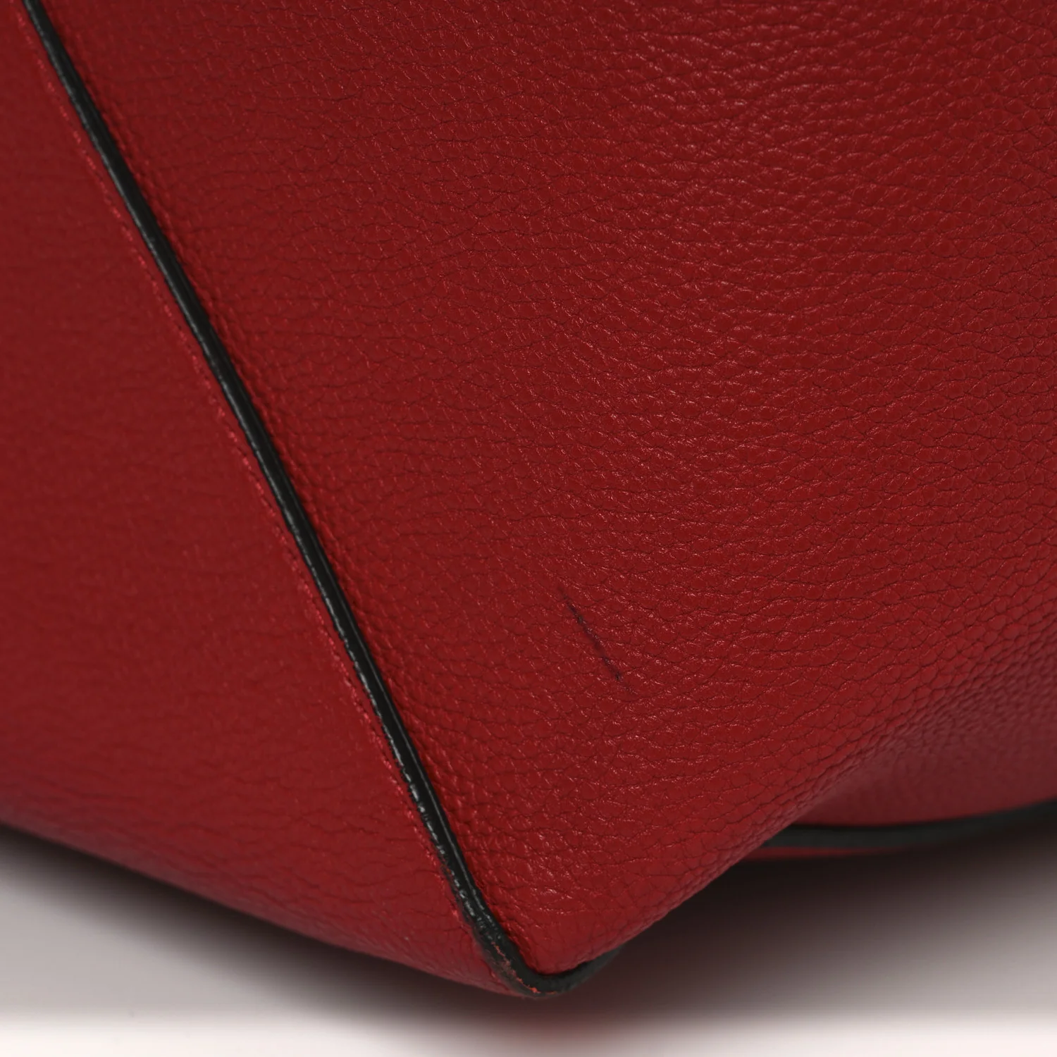 Soft Grained Calfskin Medium Belt Cabas Phantom Coquelicot - Top Club