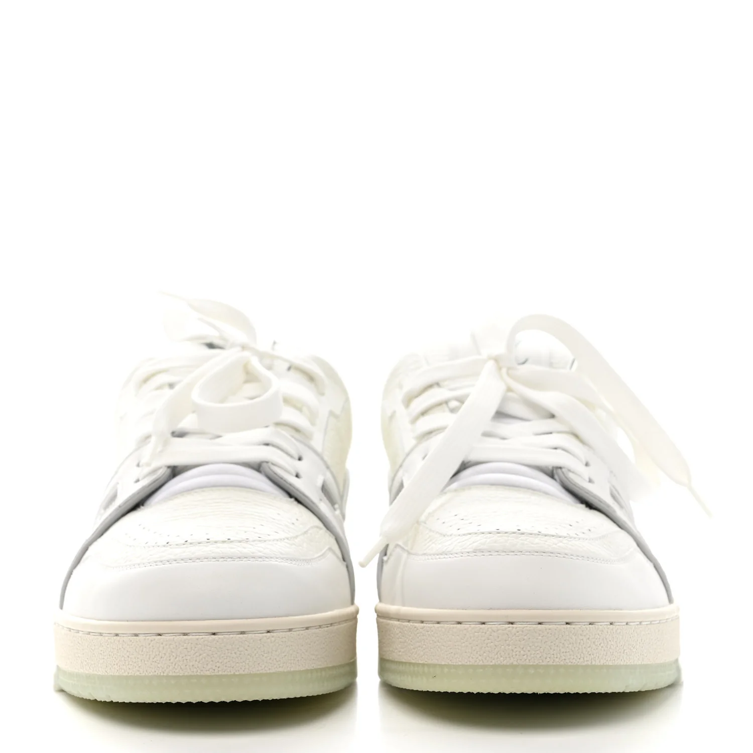 Calfskin Mens LV Trainer Sneakers 9 White - Top Club
