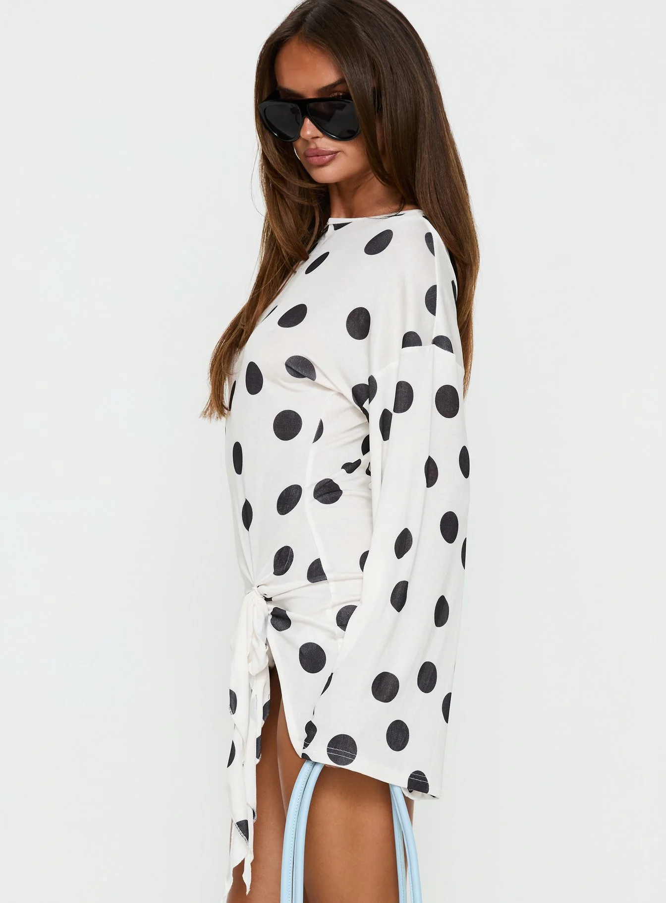 Cosmic Mini Dress Moonlight Polka