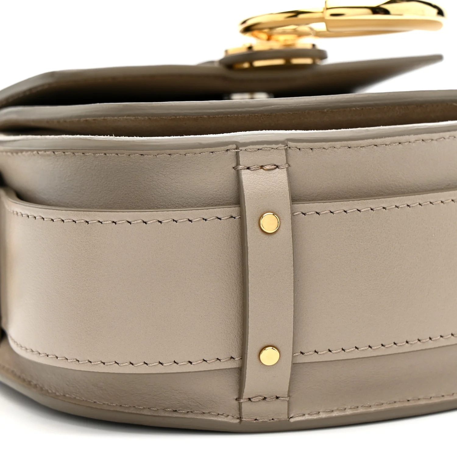 Calfskin Small Tess Bag Motty Grey - Top Club