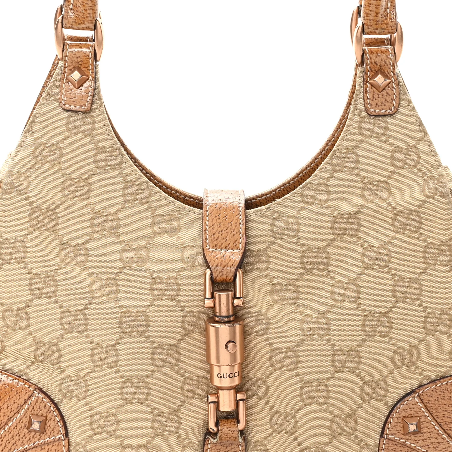Monogram Calfskin Bardot Shoulder Bag - Top Club