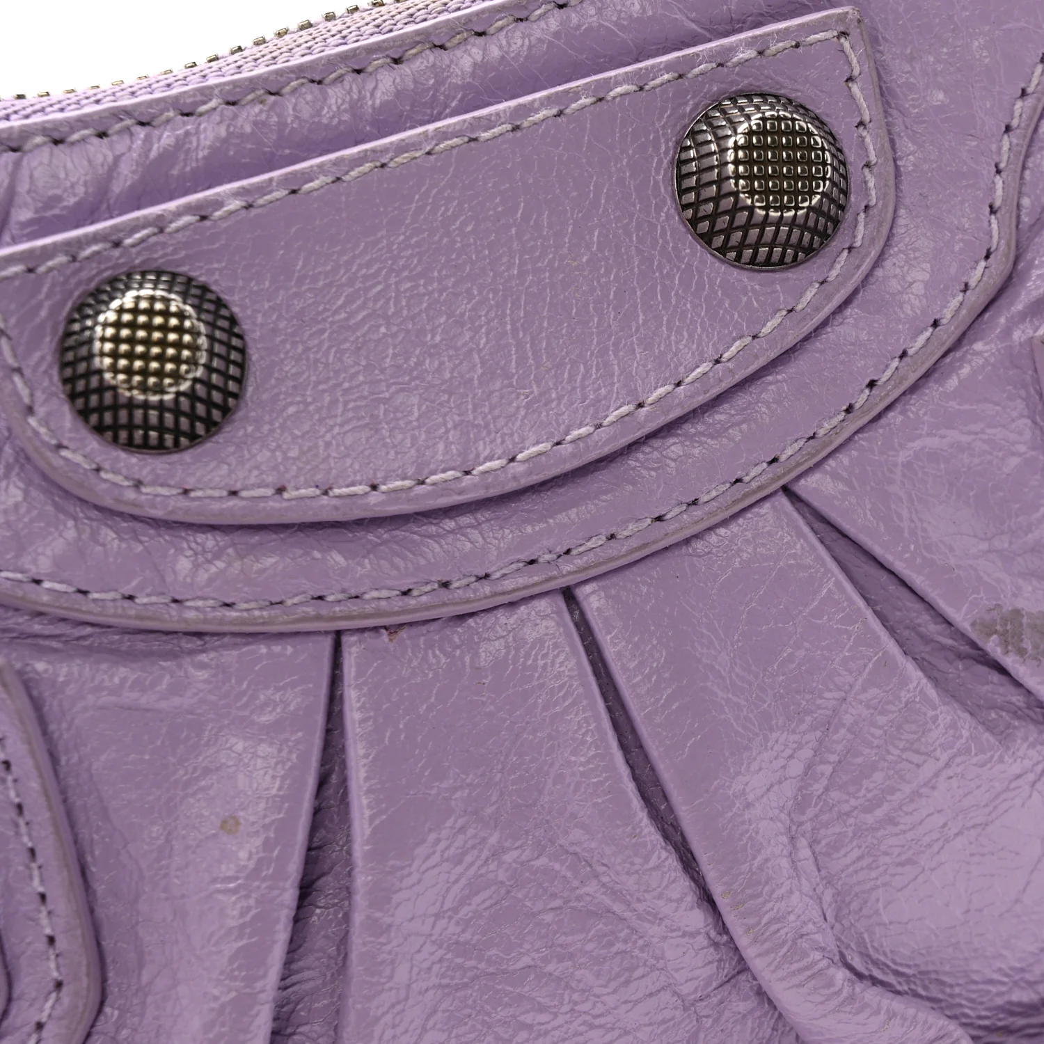 Agneau Arena Le Cagole Mini Purse With Chain Lilac - Top Club