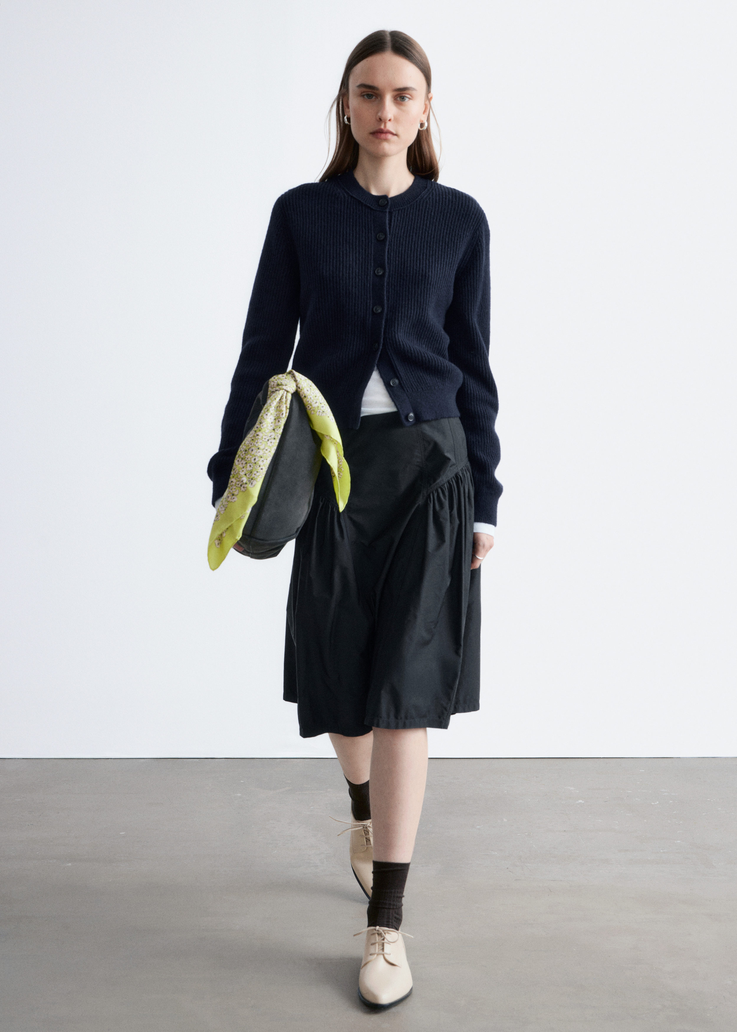 & Other Stories RIB-KNIT CARDIGAN