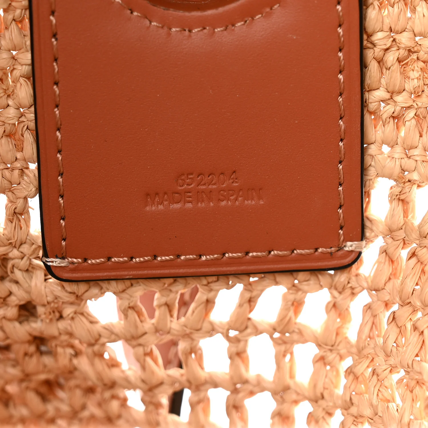 Raffia Calfskin Paulas Ibiza Balloon Ruffle Basket Tote Bag Natural Tan - Top Club