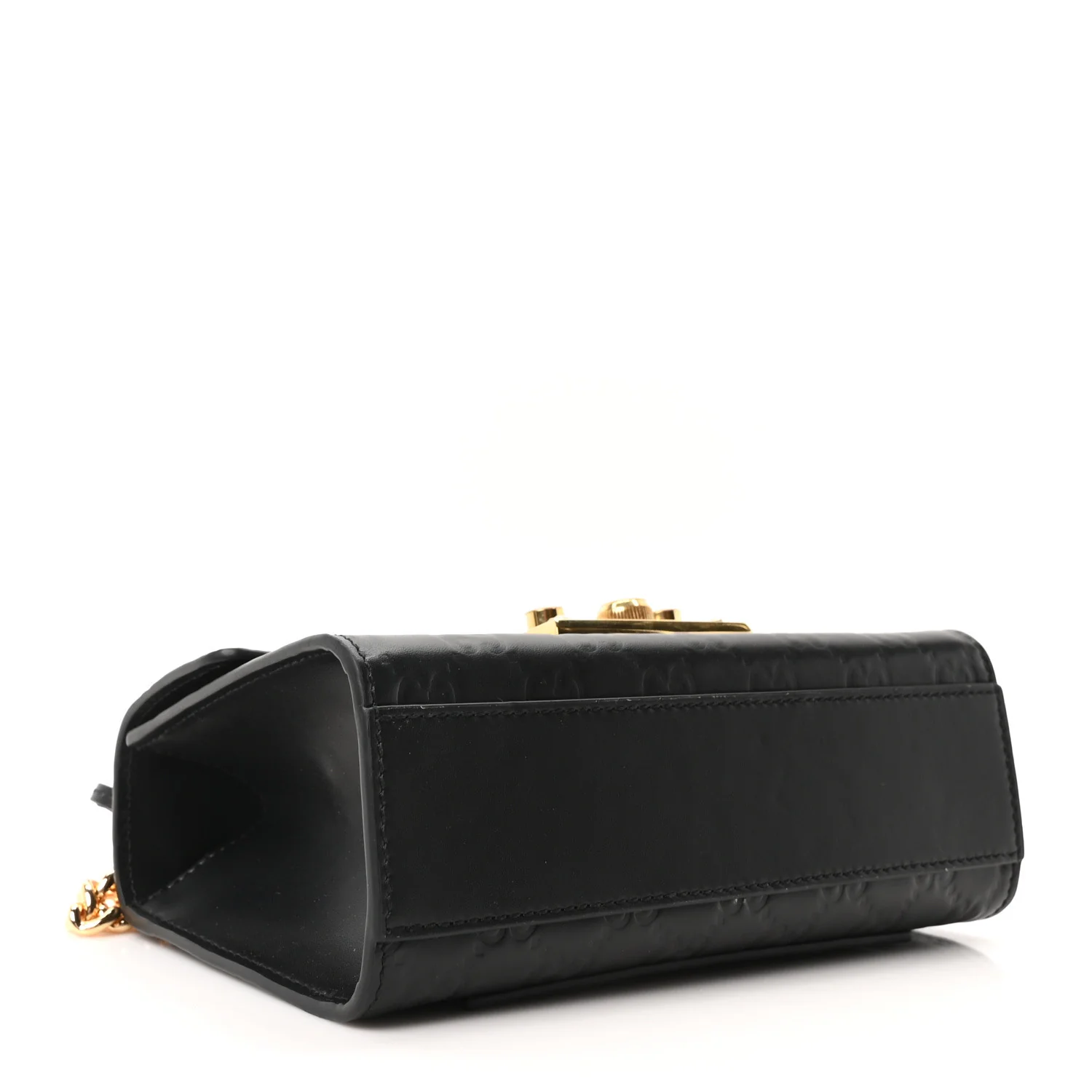 Guccissima Small Padlock Shoulder Bag Black - Top Club