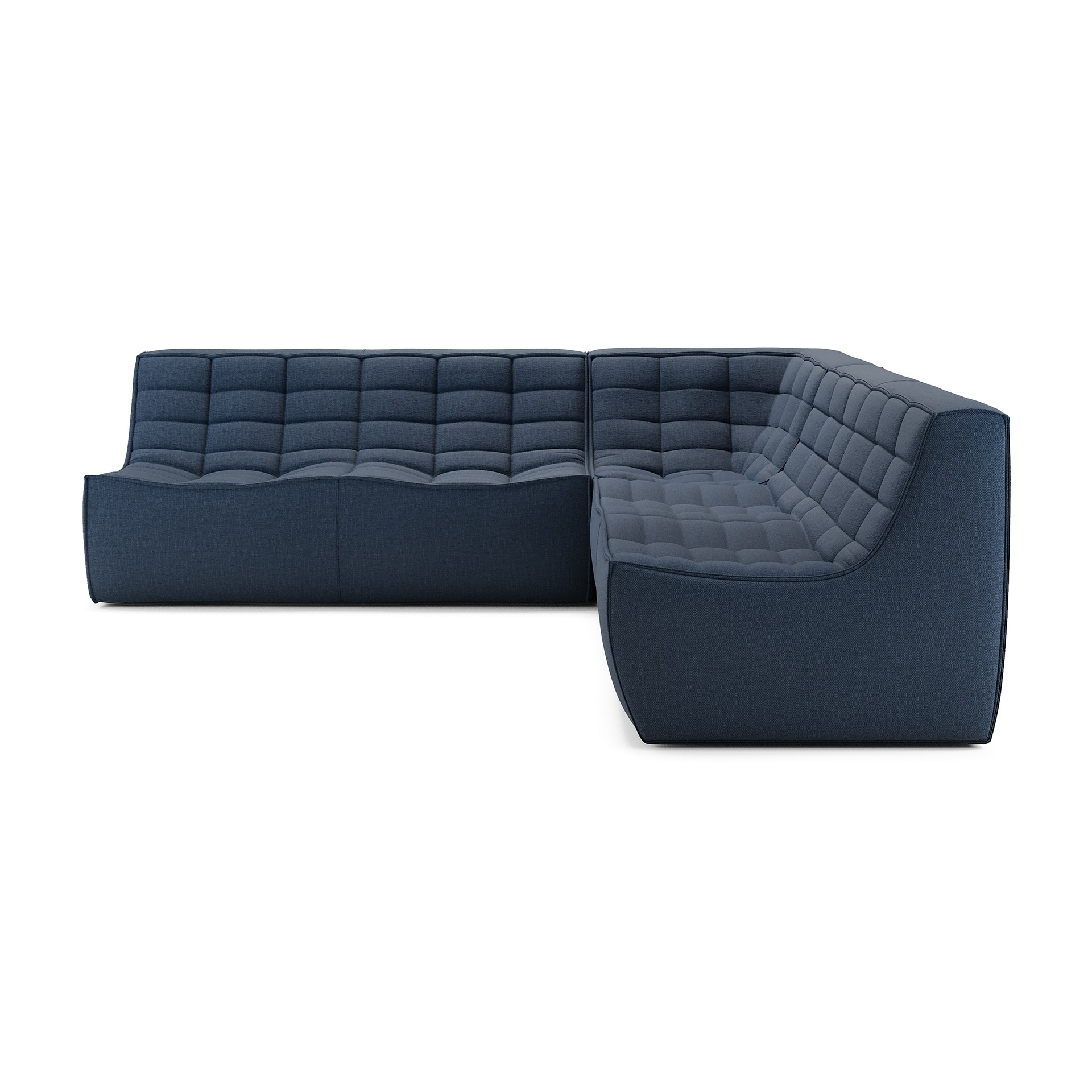 Modulaire bank N701 graphite set 2x2 seat 90° recht hoek