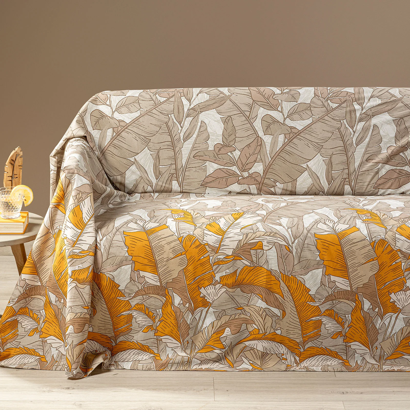 Telo Arredo Copridivano Grandecor In Cotone Forest Matrimoniale Ambra Caleffi