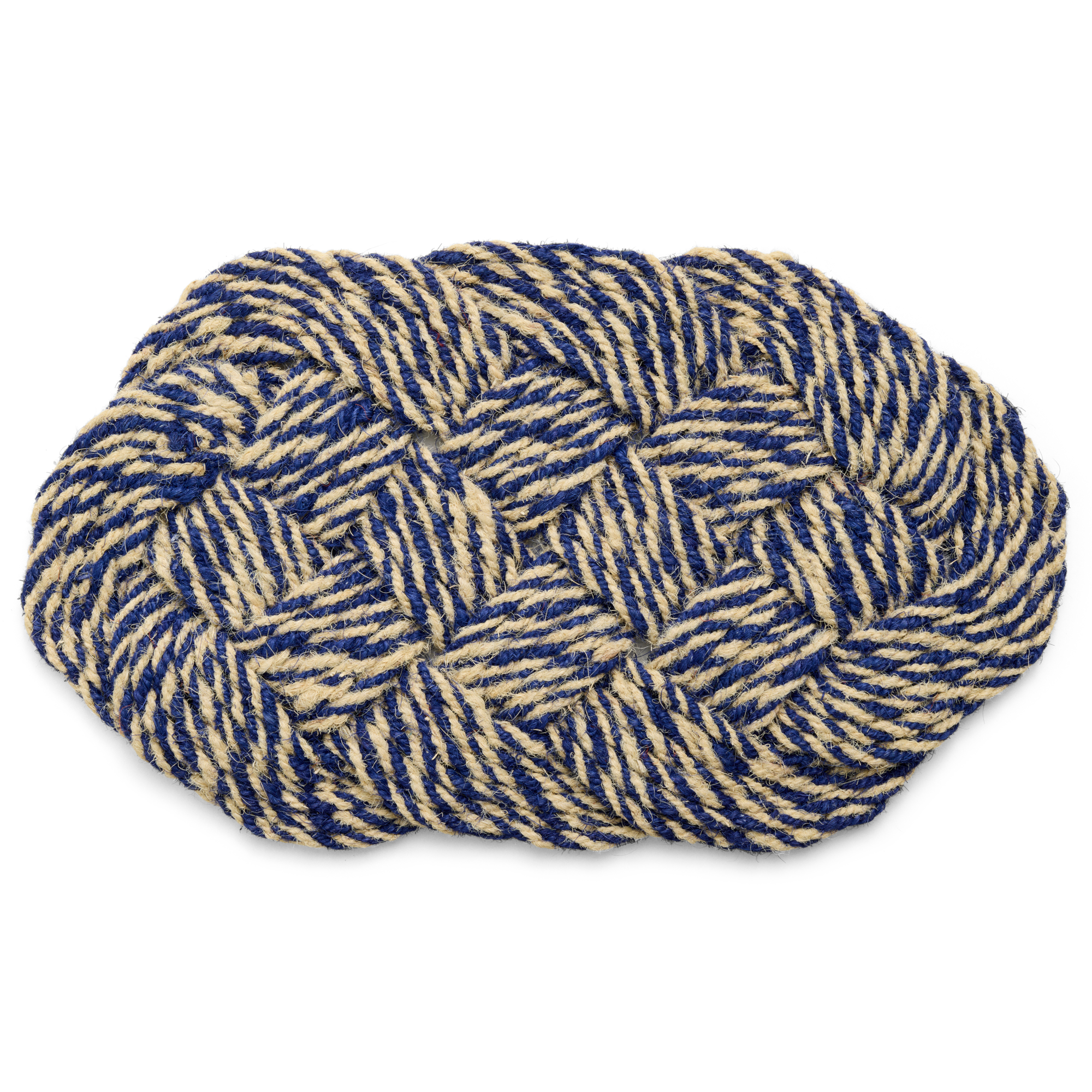 Deurmat Coco Swirl 80x40 cm blue/off-white