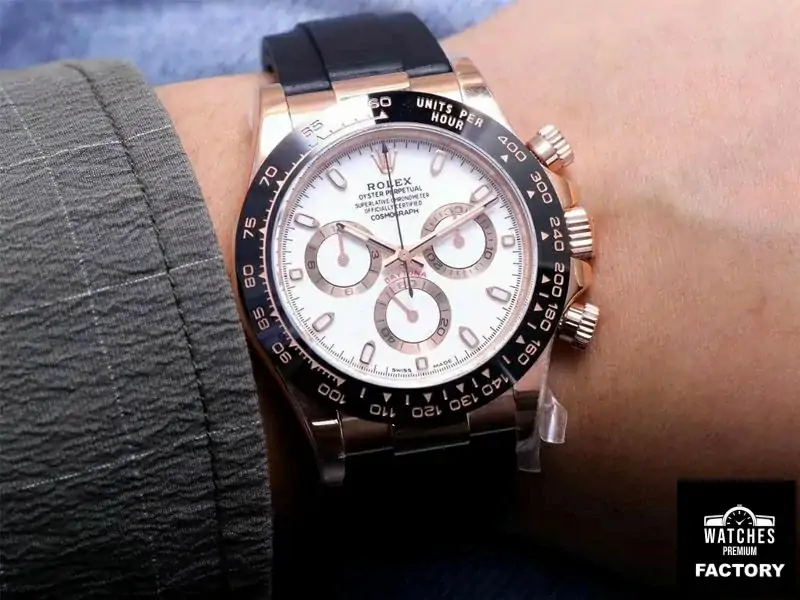 Rolex Daytona M116515LN-0019 Noob Factory White Dial 4130 Movement
