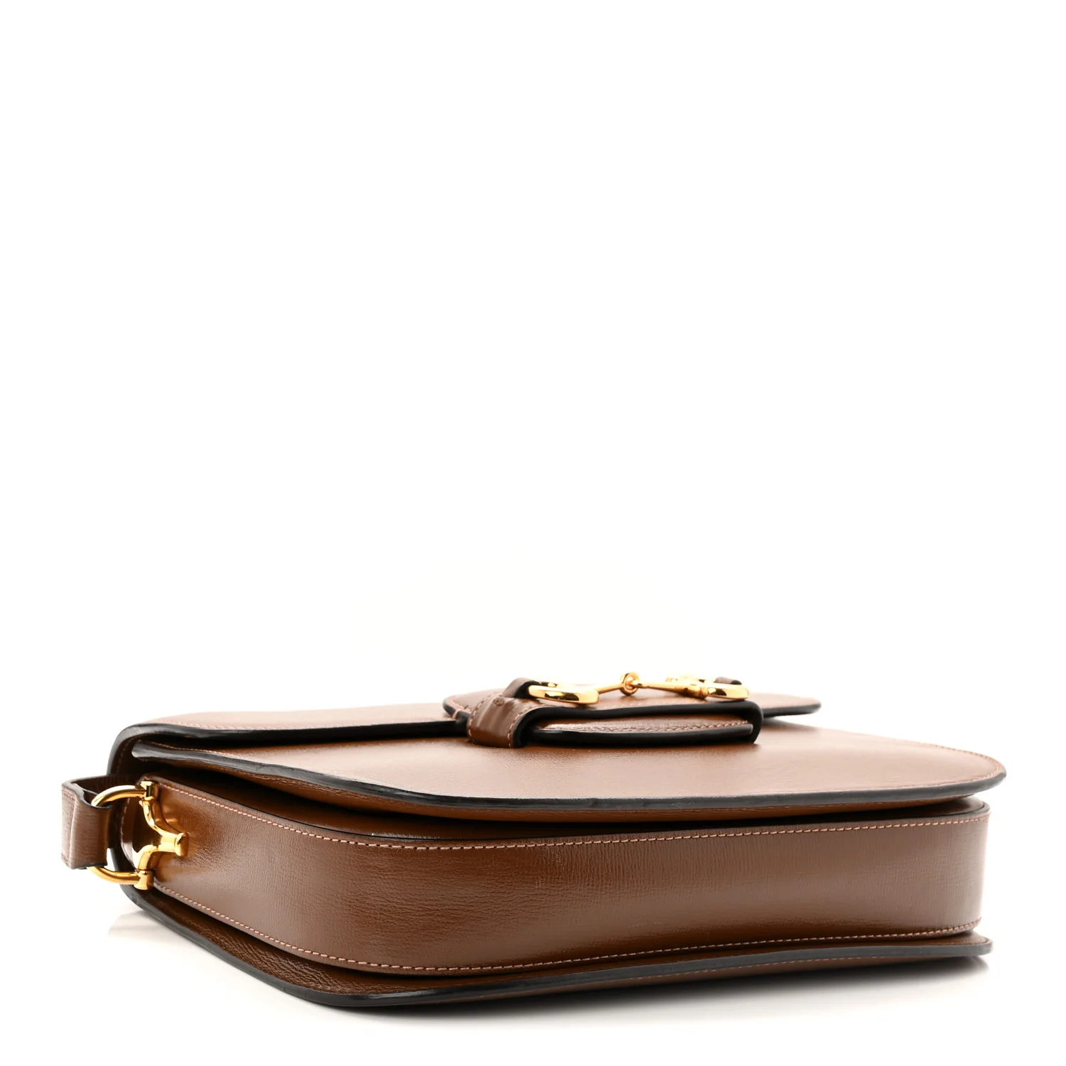 Azalea Calfskin Horsebit 1955 Shoulder Bag Brown Sugar - Top Club