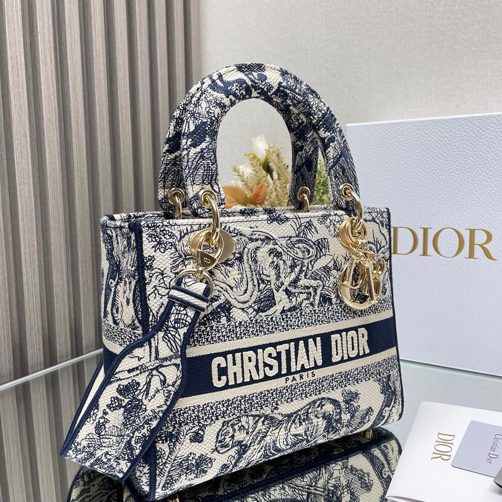DIOR MEDIUM LADY D-LITE BAG(High-End Grade) - Top Club