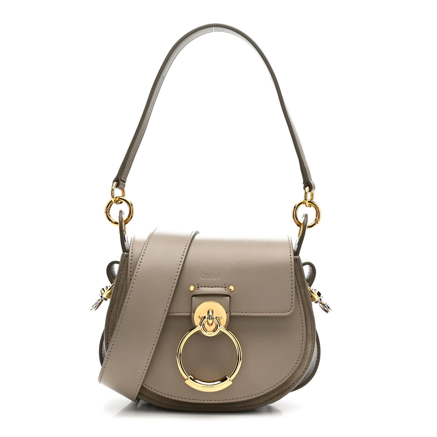 Calfskin Small Tess Bag Motty Grey - Top Club