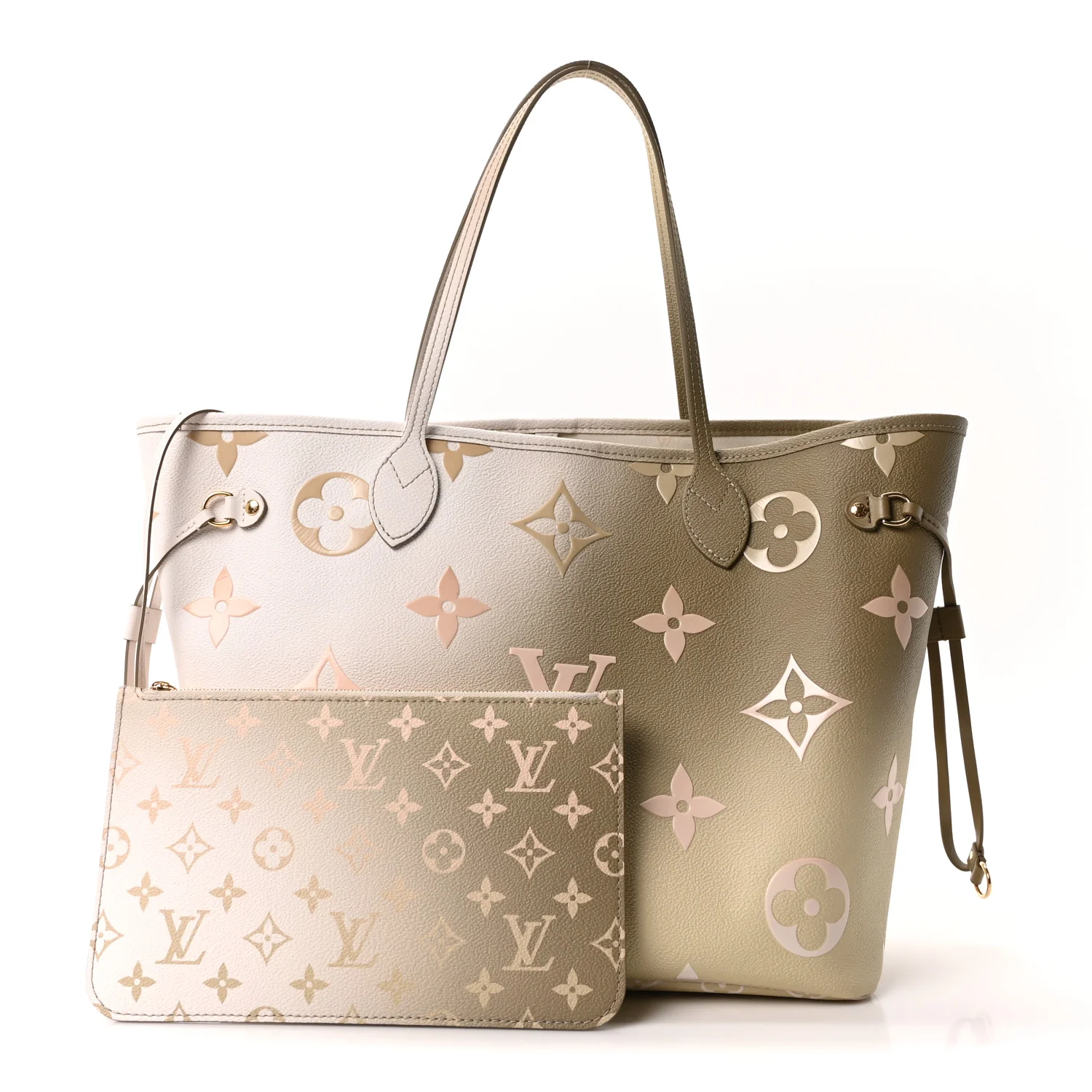 Monogram Giant Spring In The City Neverfull MM Sunset Kaki - Top Club