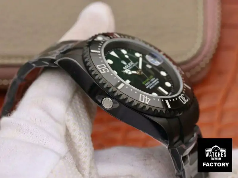 Rolex Sea-Dweller Deepsea 11666001 V2 Green Gradual Black Dial