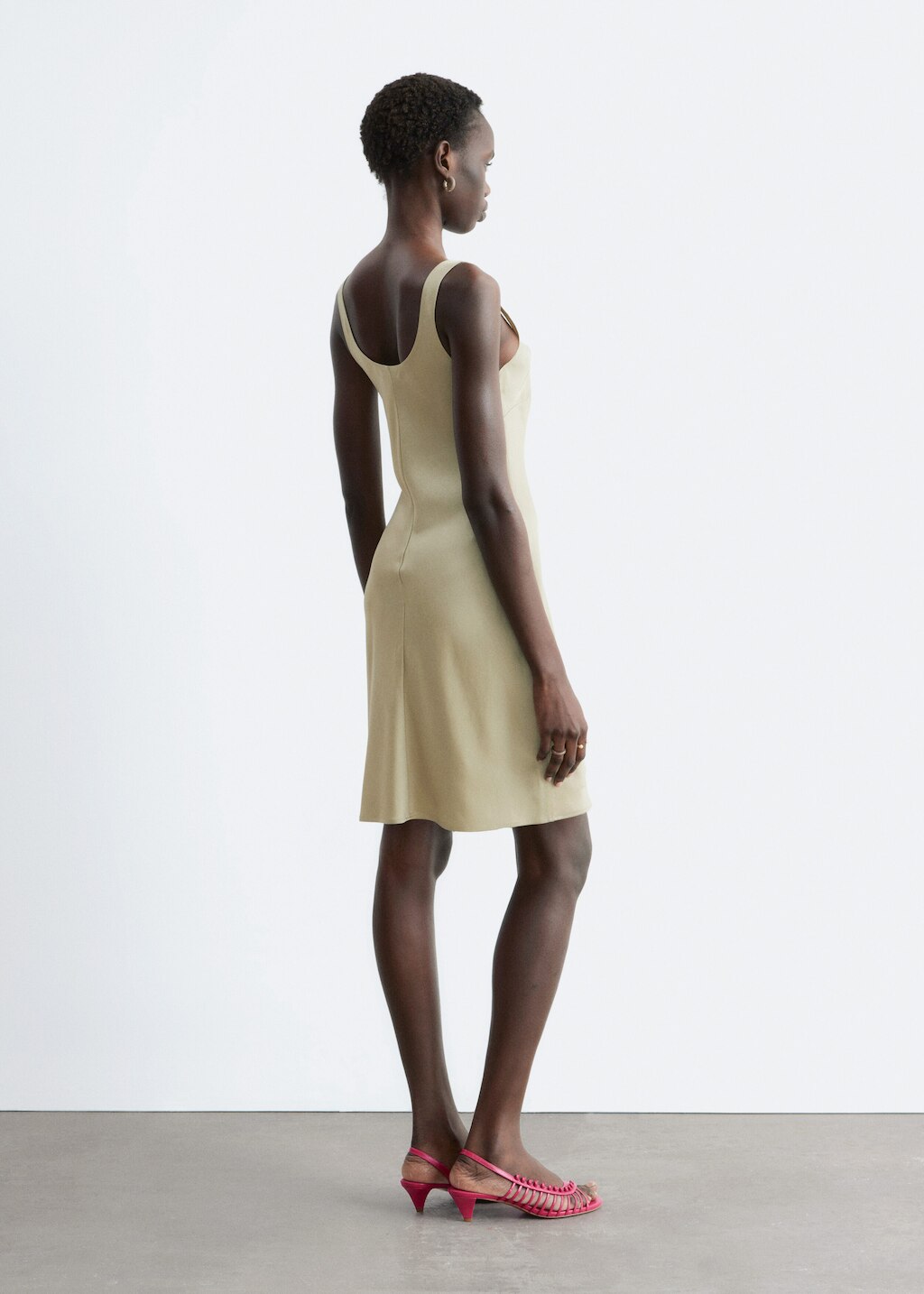 & Other Stories SATIN SLIP MINI DRESS