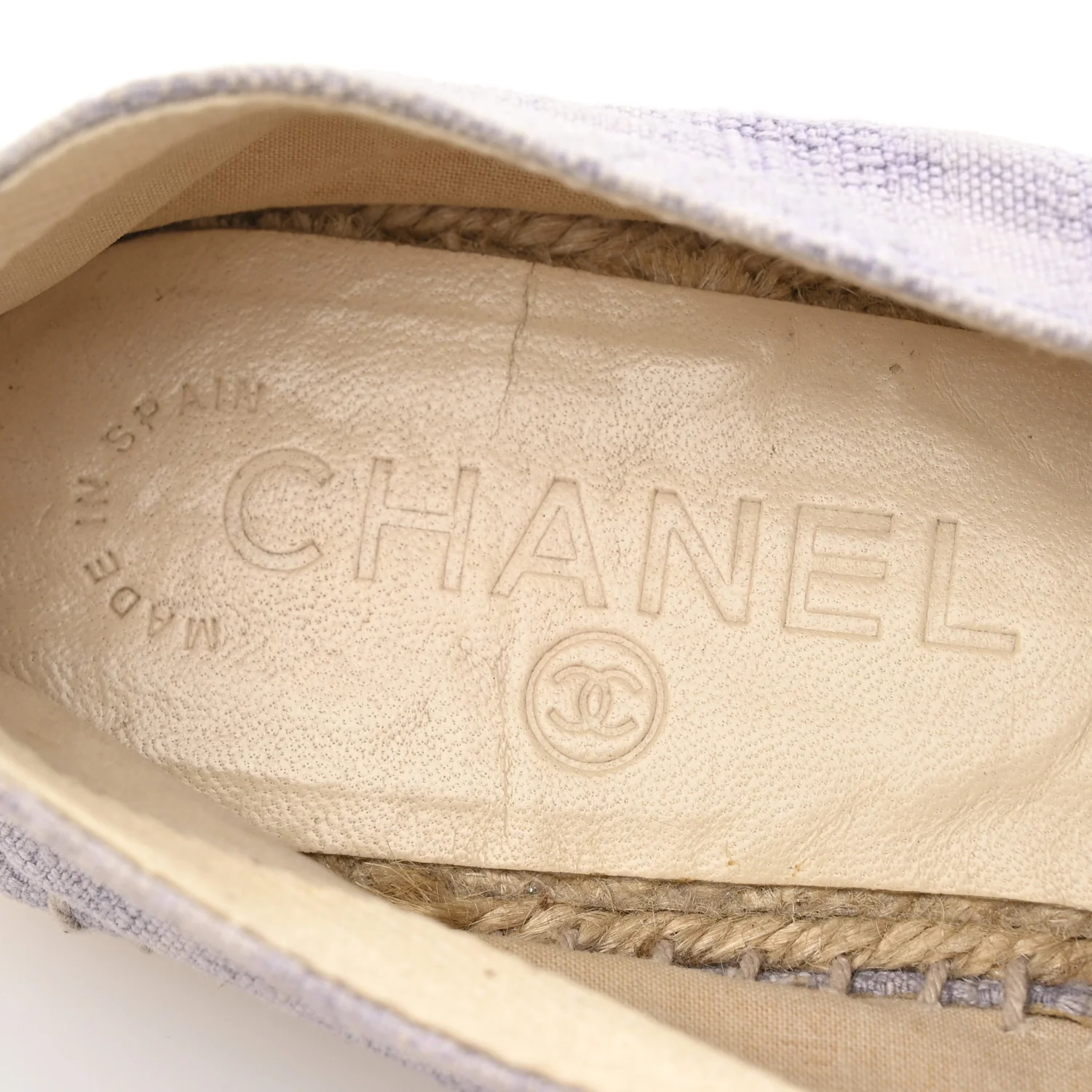 Toile CC Cap Toe Espadrilles 38 Ecru Purple - Top Club