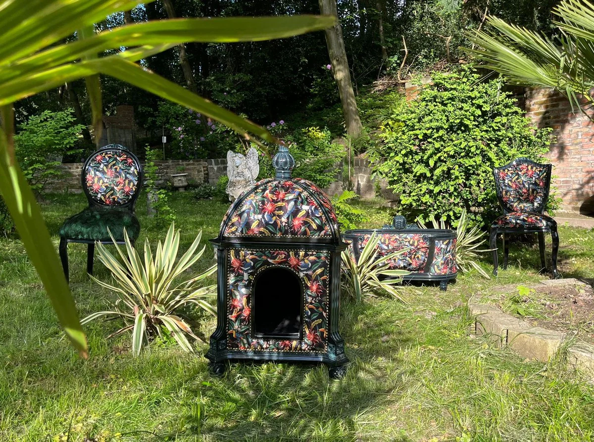 Pompöös by Luxury Baroque Faux Fur Dining Room Chair Jungle - designed by Harald Glööckler