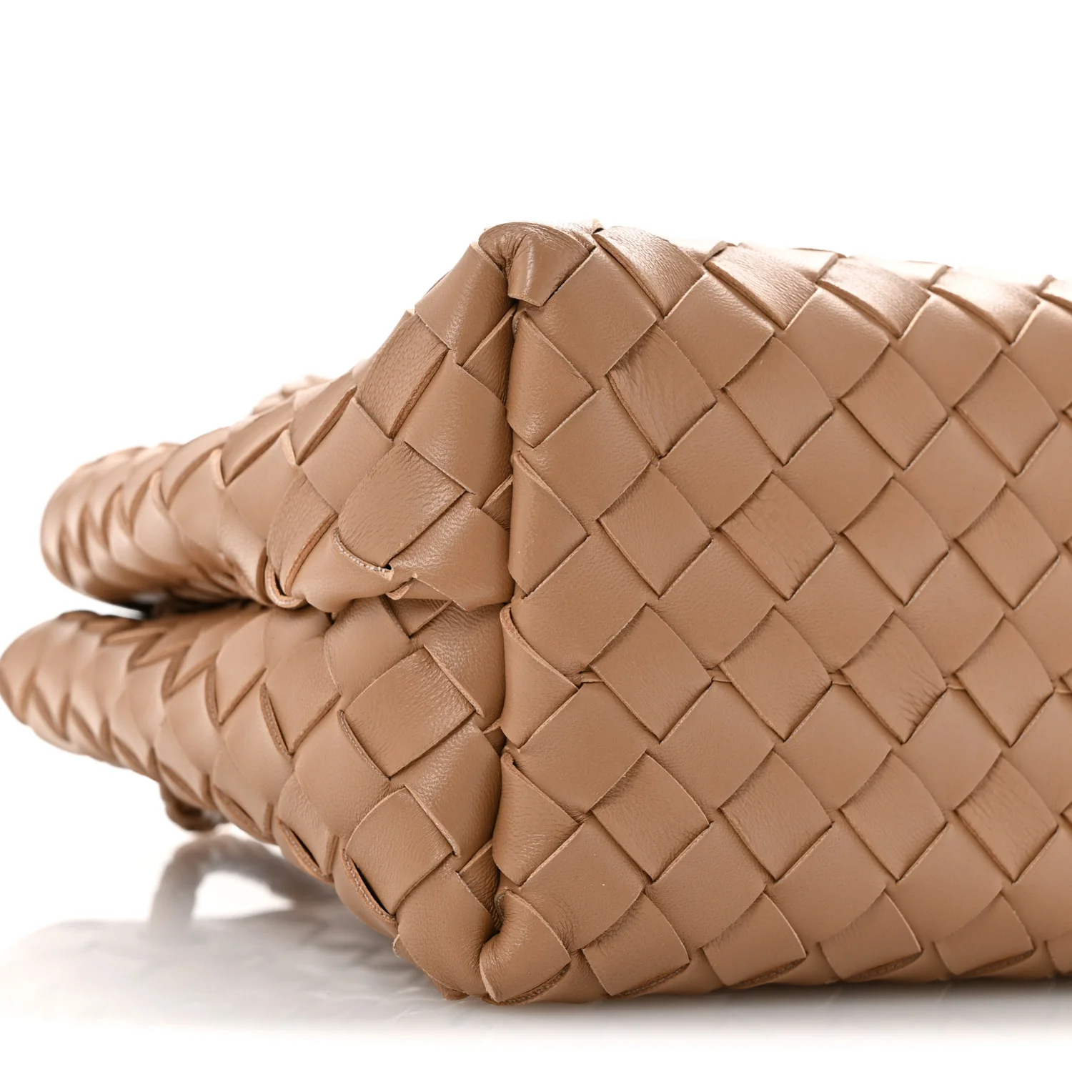 Nappa Intrecciato Small Andiamo Shoulder Bag Biscuit - Top Club