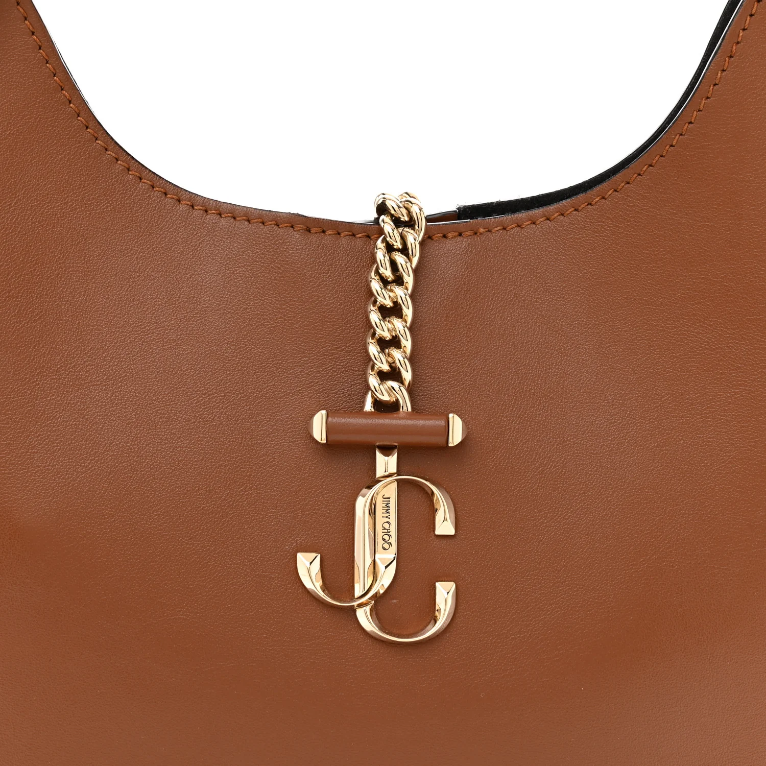 Calfskin Varenne Small Hobo Dark Tan - Top Club