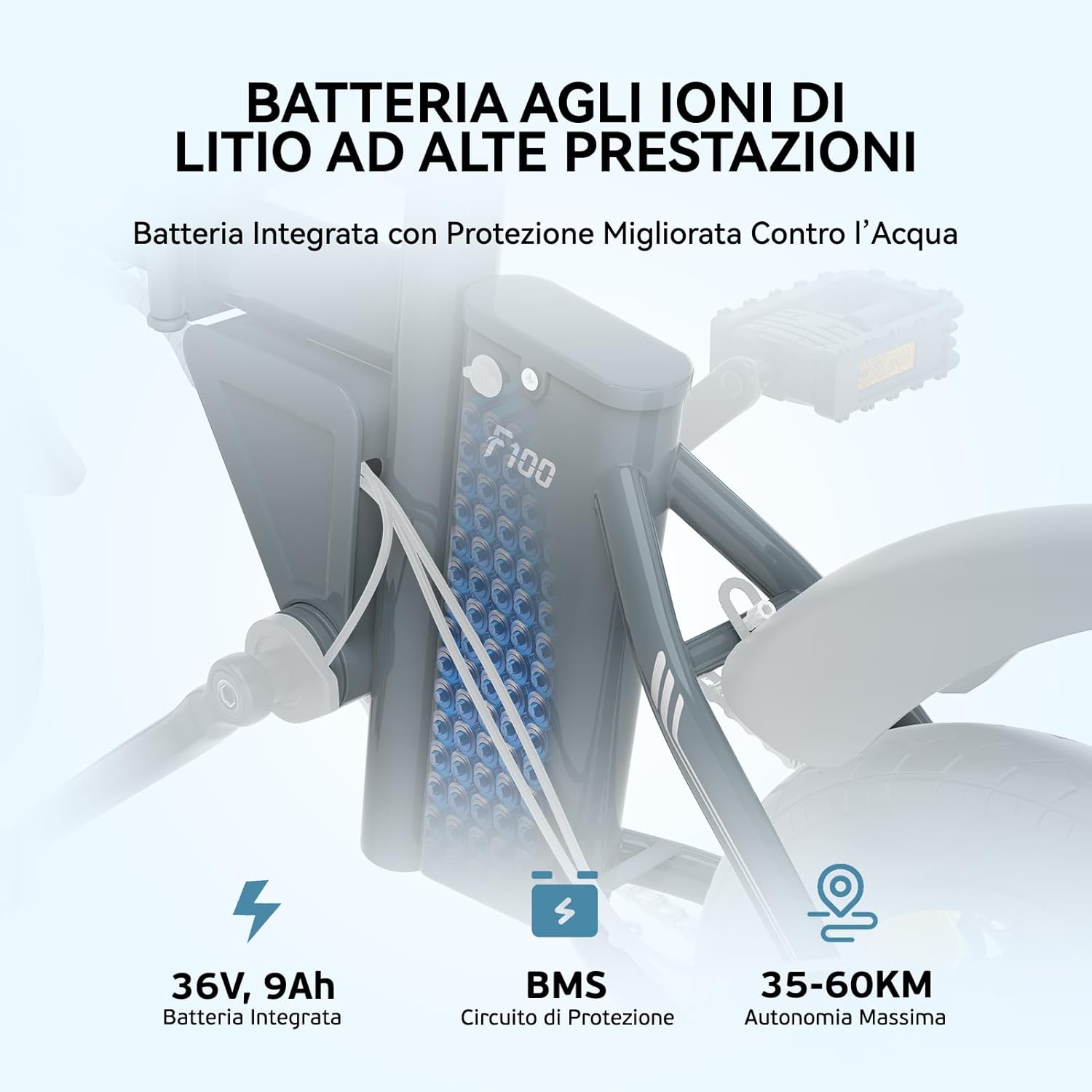 ESKUTE F100 Bici Elettrica Per Adulti, 14