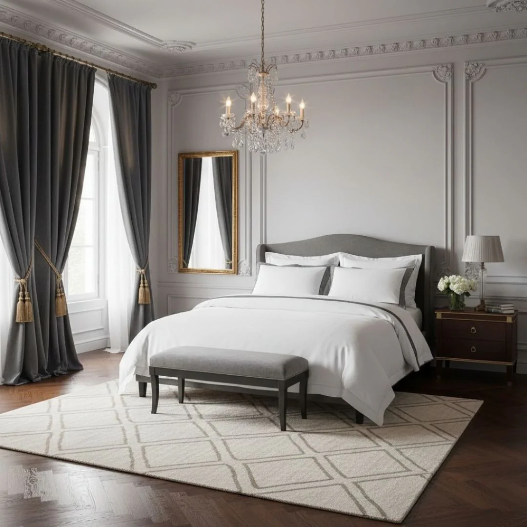 Completo Lenzuola In Raso Di Cotone Palazzo Gioioso Matrimoniale