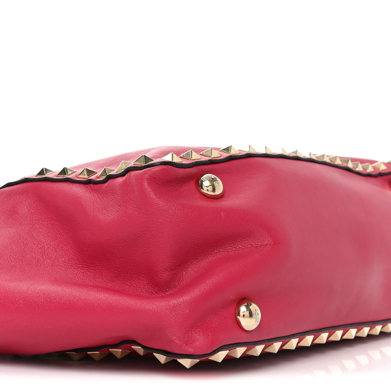 Vitello Small Rockstud Tote Cyclamin - Top Club