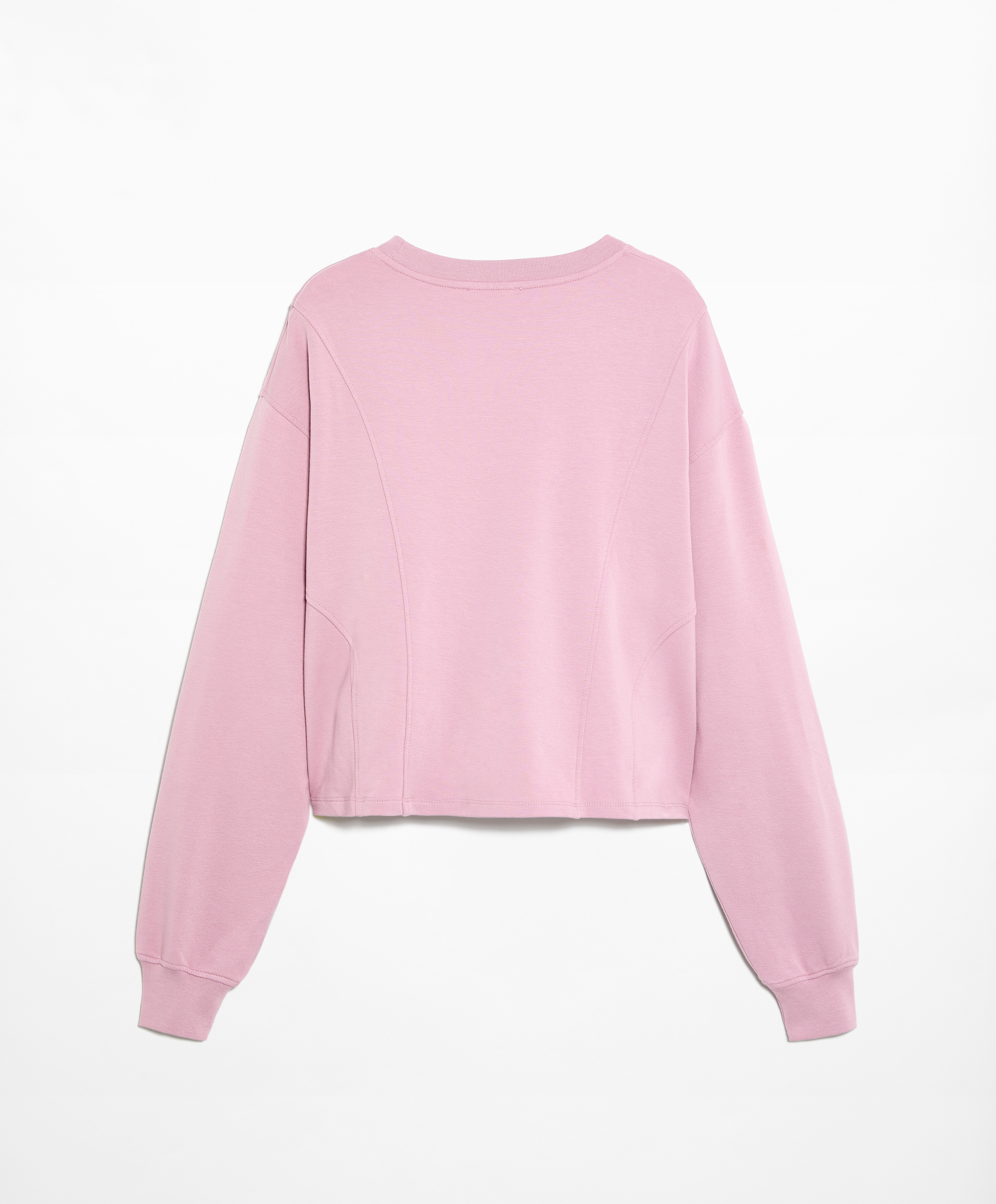 OYSHO Crop sweatshirt with cotton and modal