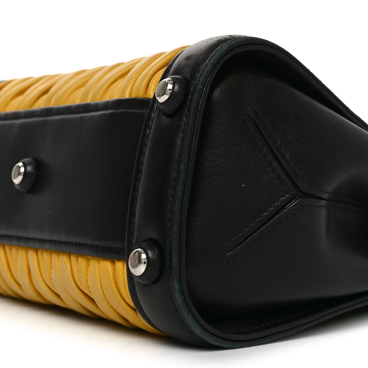 Nappa Matelasse Top Handle Bag Black Soleil - Top Club