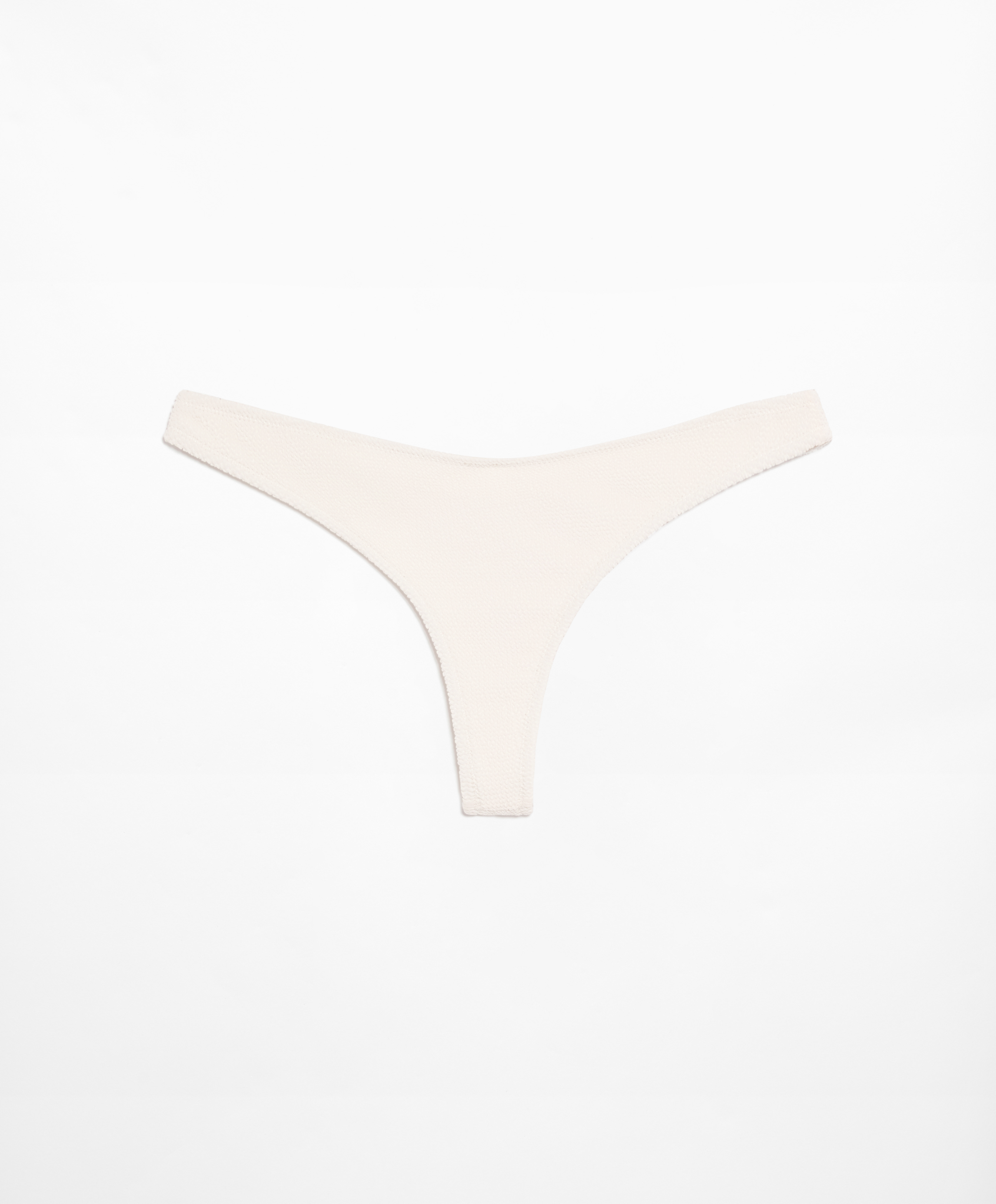 OYSHO U-cut crinkle Brazilian bikini briefs