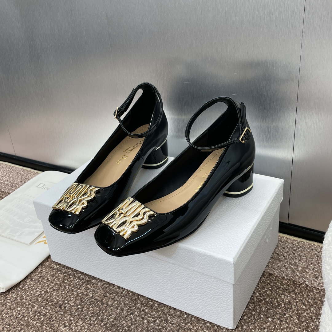 Dior KDV266VNI Miss Dior Pump Black Patent Calfskin D82960 - Sneaker Replica Workshop